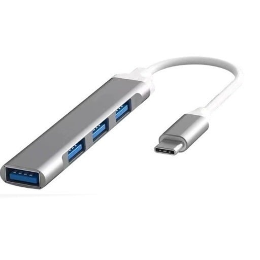 Type-C hub so štyrmi USB 3.0 portami, bez externého napájania