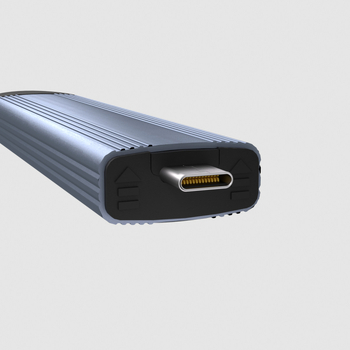 M12 carcasă externă NVMe SSD, interfață USB-C 3.1 duală, NGFF NVMe, corp din aliaj de aluminiu, până la 8TB