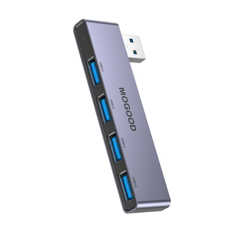 MOGOOD USB-C 4-portni USB 3.0 hub za prijenosno računalo, 5 Gbps, napajanje putem USB-a