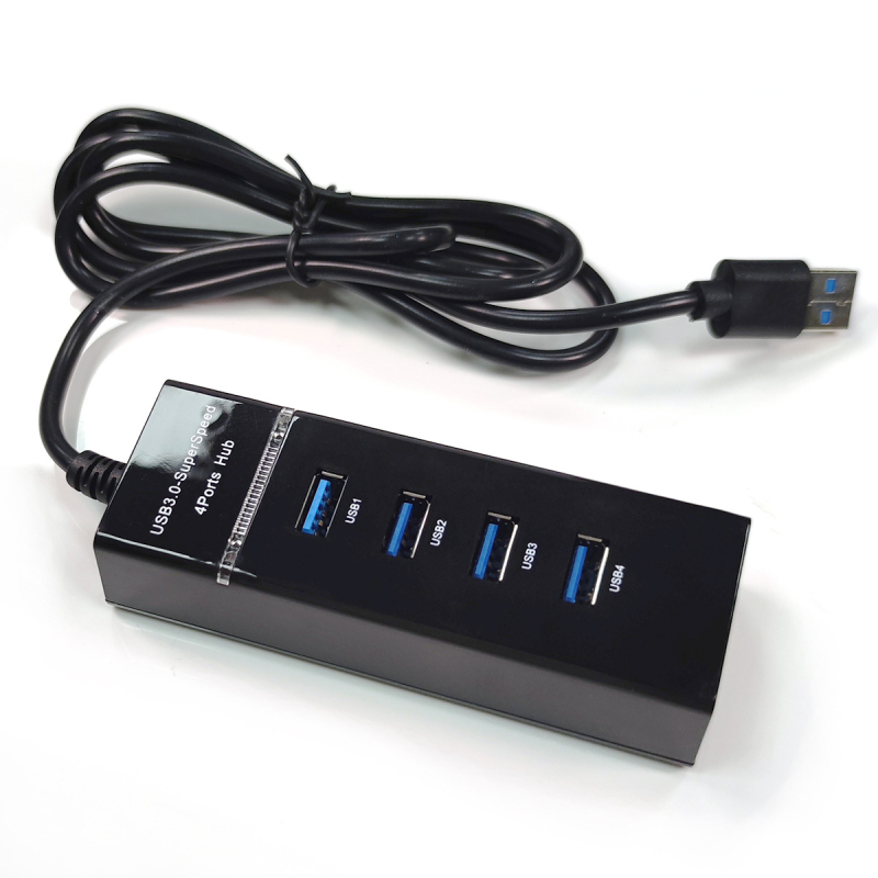 USB 3.0 hub s 4 porta, 5 Gbps, kabel 1,2 m, napajanje preko USB