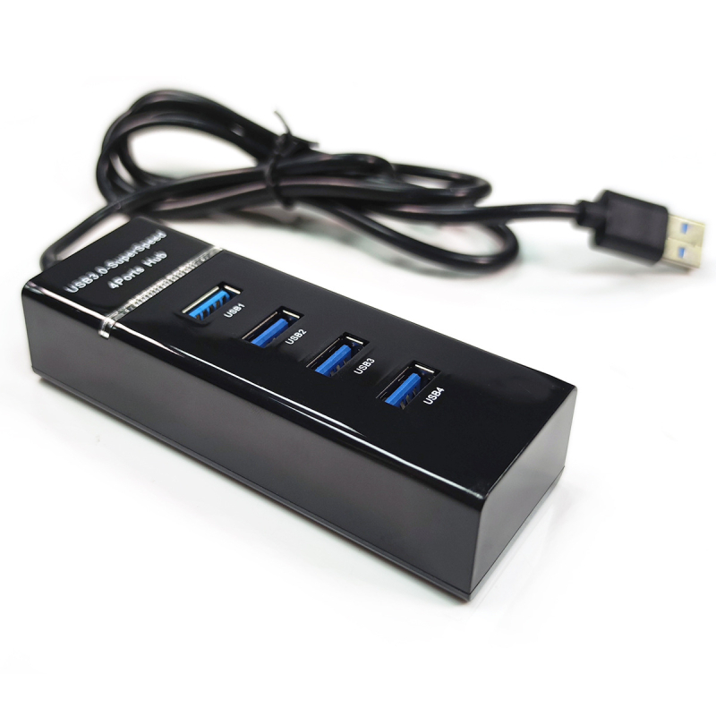 USB 3.0 hub s 4 porta, 5 Gbps, kabel 1,2 m, napajanje preko USB