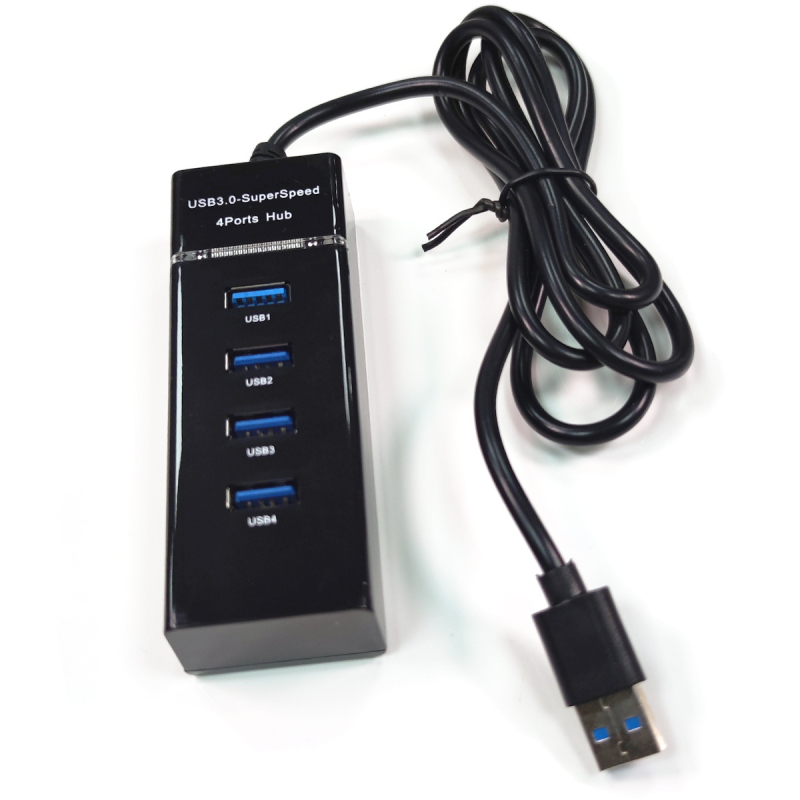USB 3.0 hub s 4 porta, 5 Gbps, kabel 1,2 m, napajanje preko USB