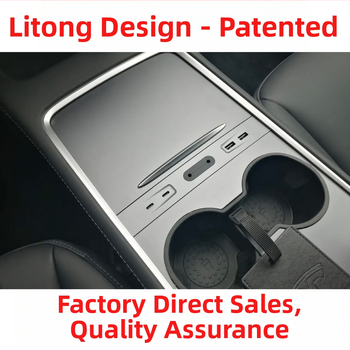Litong H01B USB 2.0 hub pre Tesla Model 3/Y, 4-portový rozdeľovač s externým napájaním