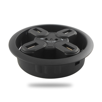 Hub USB 2.0 cu 4 porturi, mufă audio, alimentare externă și imprimare logo (Model XDT-USB2-4U2)
