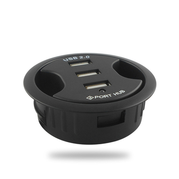 Hub USB 2.0 cu 4 porturi, mufă audio, alimentare externă și imprimare logo (Model XDT-USB2-4U2)
