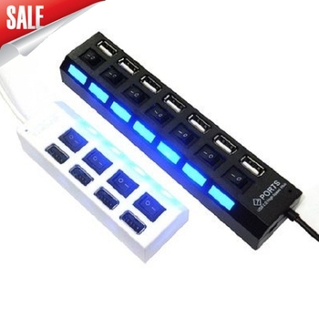 2.0 USB hub visoke brzine s 7 portova, USB splitter, proširenje HUB s neovisnim prekidačem