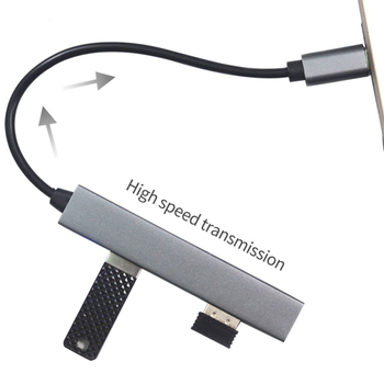 Hub USB 3.1, până la 4 porturi, docking de extensie pentru laptop, cablu de 0,15 m, 480 Mbps, model 1060