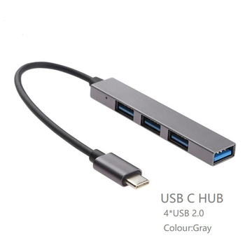 Hub USB 3.1, până la 4 porturi, docking de extensie pentru laptop, cablu de 0,15 m, 480 Mbps, model 1060