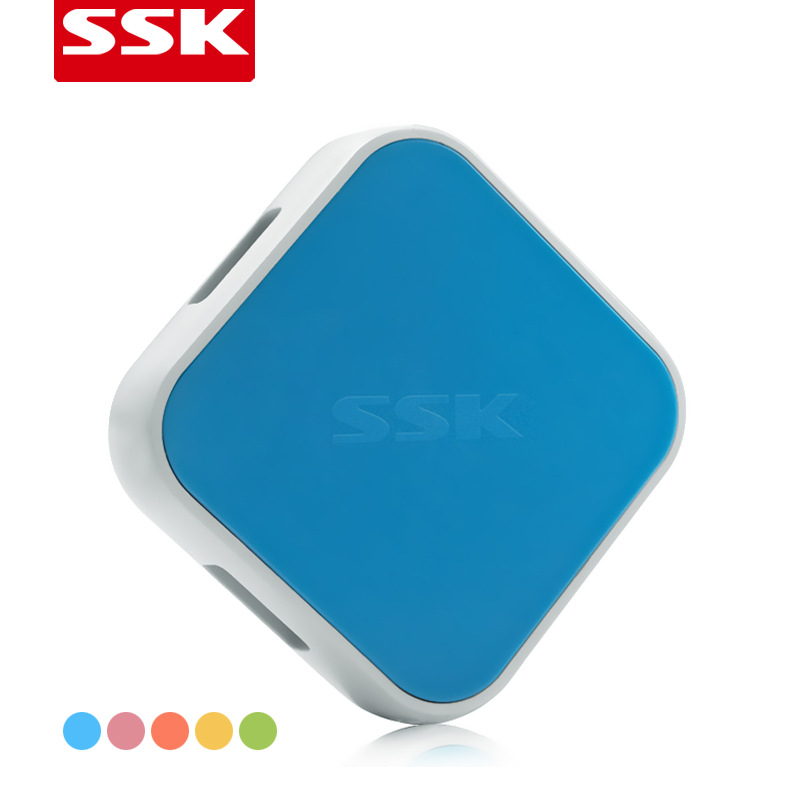 SSK SHU030 šareni USB hub, 4 priključka, razdjelnik/proširivač, kabel duljine 1,2 m