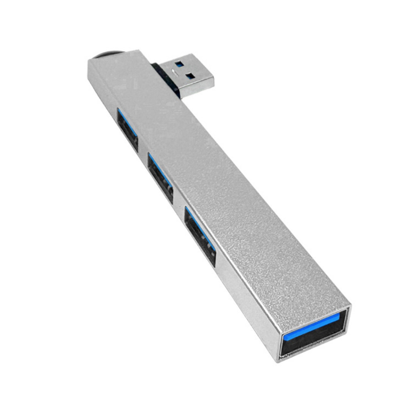 USB-C докинг станция за лаптопи, алуминиева сплав, USB 3.0, до 5 Gbps, без външно захранване