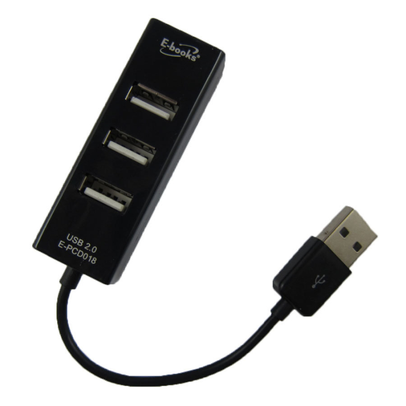 A047 4-портов USB 2.0 хъб, поддръжка на 1TB твърд диск, USB разделител, без външно захранване