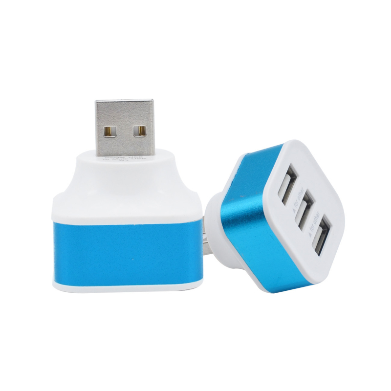 USB 2.0 3-портов USB хъб разширител, захранван през шината