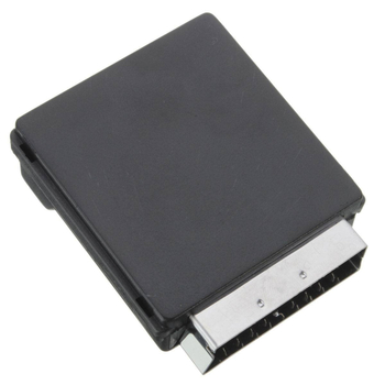 SCART la AV adaptor cu întrerupător — SCART de 21 pini, masculin/feminin către RCA (Model YR-SC-9, Brand Yirui)