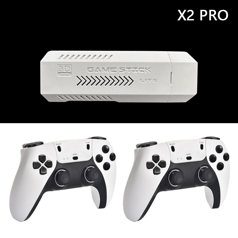 X2PRO HDMI TV-s játékkonzol, 4K, vezeték nélküli 2.4G, memória 64/128/256GB, nyílt forráskódú OS