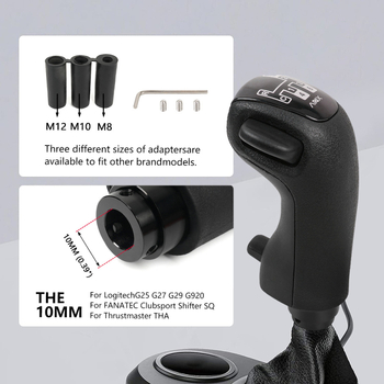 HB044 USB джойстик-шифтър за симулатор на състезателни коли – ABS + алуминиева сплав, нов, 18+