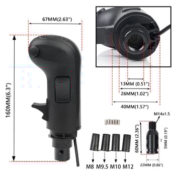 Versenyjátékok szimulátorához készült sebességváltó fej – USB, modell SK-1117, kompatibil Logitech G29/G27/G25/G923, ABS + alumínium ötvözet, 0,5 kg