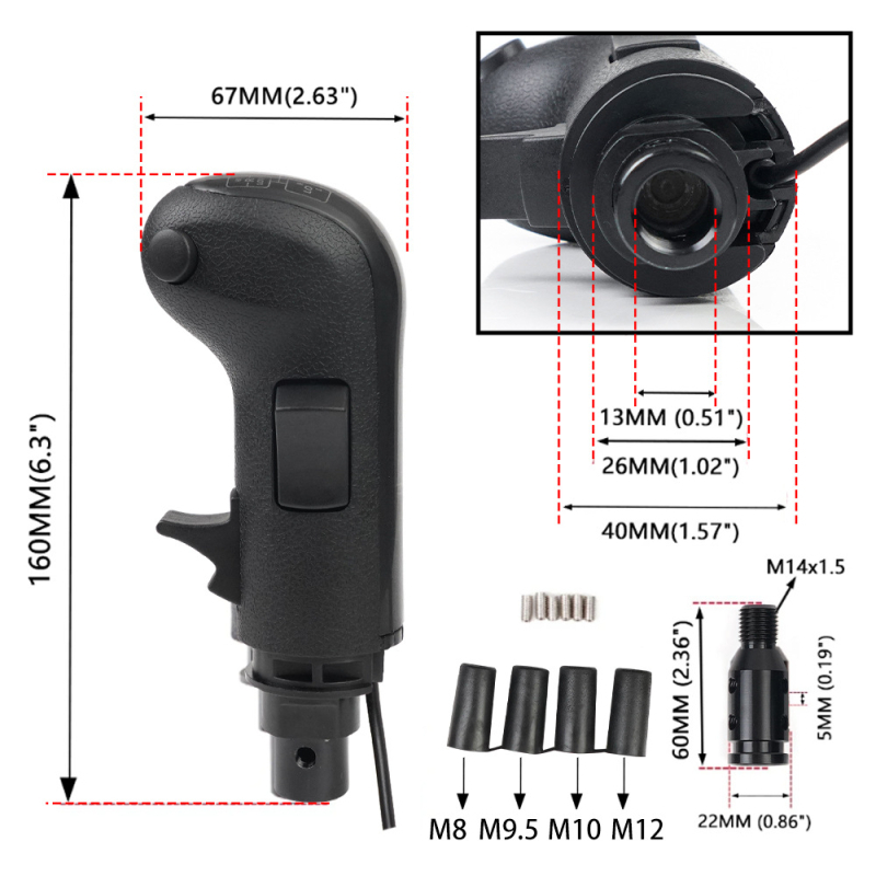 Versenyjátékok szimulátorához készült sebességváltó fej – USB, modell SK-1117, kompatibil Logitech G29/G27/G25/G923, ABS + alumínium ötvözet, 0,5 kg