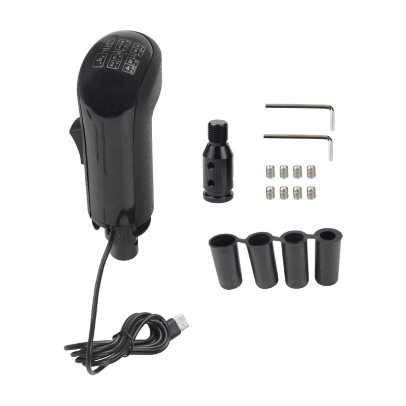 Versenyjátékok szimulátorához készült sebességváltó fej – USB, modell SK-1117, kompatibil Logitech G29/G27/G25/G923, ABS + alumínium ötvözet, 0,5 kg