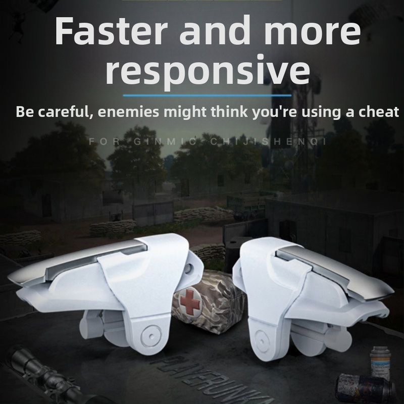 Peace Elite herný ovládač s kovovými mechanickými tlačidlami, bez vibrácií, hmotnosť 50, nový