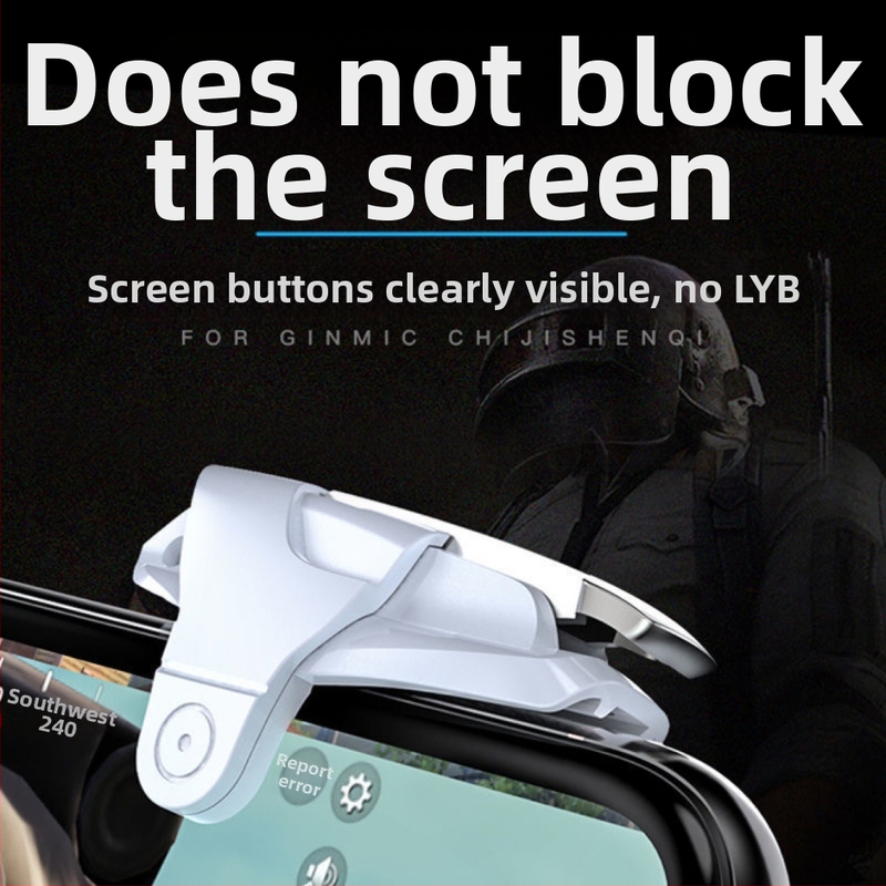 Peace Elite herný ovládač s kovovými mechanickými tlačidlami, bez vibrácií, hmotnosť 50, nový