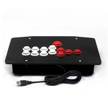 Hitbox stila arkādes USB vadības ierīce ar pilnu taustiņu komplektu; akrila korpuss; OEM pielāgošana; modelis 009; PC saderīgs