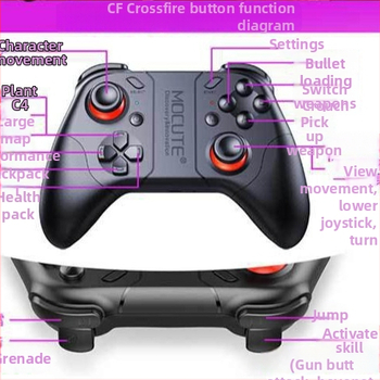 Mocute 053F bezvadu Bluetooth spēļu kontrolieris Android un iOS, USB interfeiss, bez vibrācijas