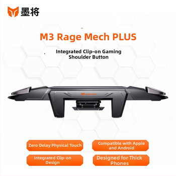Mojiang M3 mobilais spēļu kontrolieris ar integrētām plecu pogām, vibrācija, bezvadu savienojums, USB-C savienojums viedtālruņiem