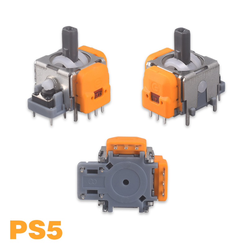 Joystick s Hallovim senzorom za popravak — paket 10 komada, ABS materijal, kalibrabilan, kompatibilan s PS5