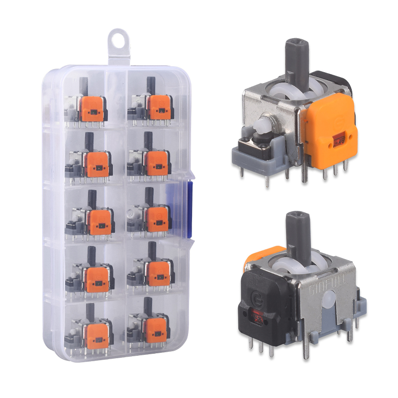 Joystick s Hallovim senzorom za popravak — paket 10 komada, ABS materijal, kalibrabilan, kompatibilan s PS5