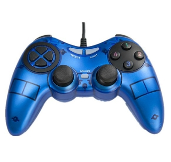 PC USB spēļu kontrolleris ar dubulto vibrāciju un diviem džojstikiem, modelis 900, USB interfeiss, svars 0,31 kg