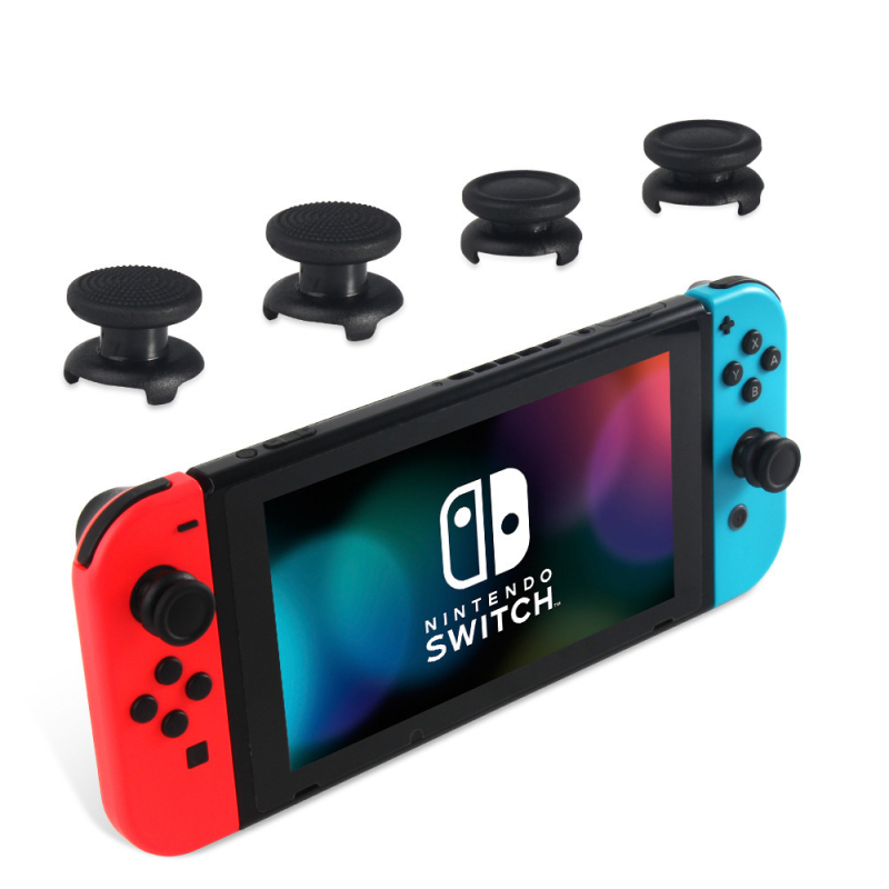 Switch Joy-Con držač s četiri u jednom s povećanim poklopcem, glava gljive, protuklizni poklopac, ABS