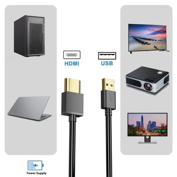 USB na HDMI kabel, adapter, bakreni vodnik, kabel injekcijskim oblikovanjem, napajajući kabel