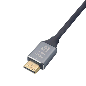 Mini HDMI na HDMI kábel 4K | Pozlátený meďový vodič, dĺžka 1,5–5 m, adaptér-kábel, Mini HDMI konektor, pre PC/tablet/kameru/projektor