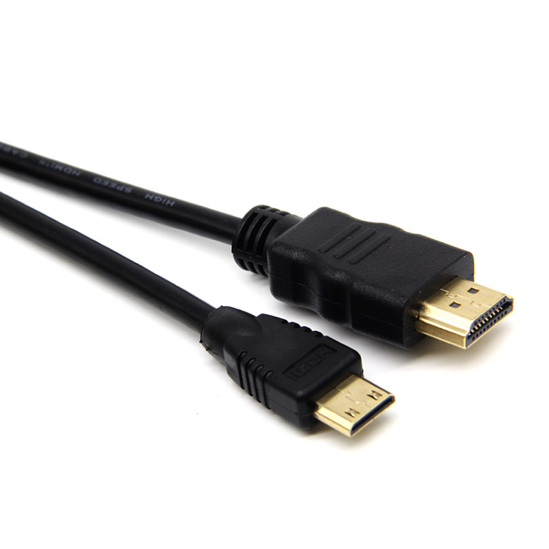 Cablu HDMI la Mini HDMI pentru DSLR, conectori plăti cu aur, conductor din oțel placat cu cupru, cablu adaptor