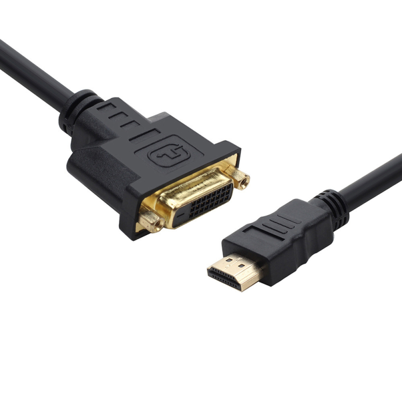 HDMI na DVI (24+1) adapter, HDMI muški na DVI ženski, 1,5 m bakreni kabel, za TV