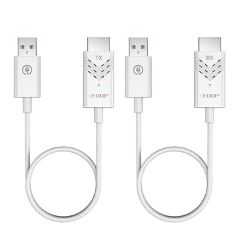Edups EH-9906A Extender HDMI wireless, 1080P, Plug-and-Play, Interfață HDMI, cablu din cupru, Carcasă ABS