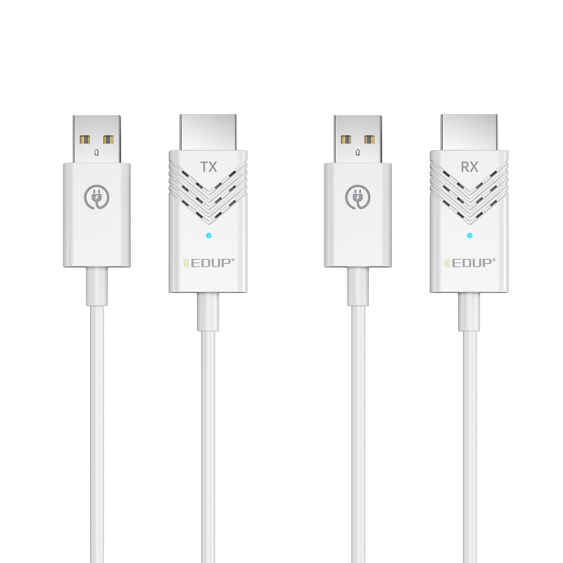 Edups EH-9906A Extender HDMI wireless, 1080P, Plug-and-Play, Interfață HDMI, cablu din cupru, Carcasă ABS