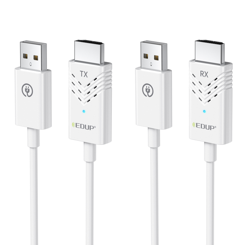 Edups EH-9906A Extender HDMI wireless, 1080P, Plug-and-Play, Interfață HDMI, cablu din cupru, Carcasă ABS