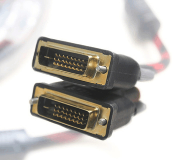 DVI-D до DVI-D кабел, позлатени конектори, DVI интерфейс, компютърен сигнален кабел