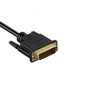 Obostrani DVI-HDMI adapter kabel s bakrenim vodičima, DVI i HDMI priključcima, duljina 30 cm.