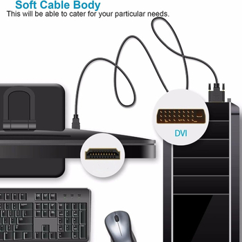 HDMI na DVI-D kabel, 24+1 pin, 1080P, HDMI muški na DVI-D muški