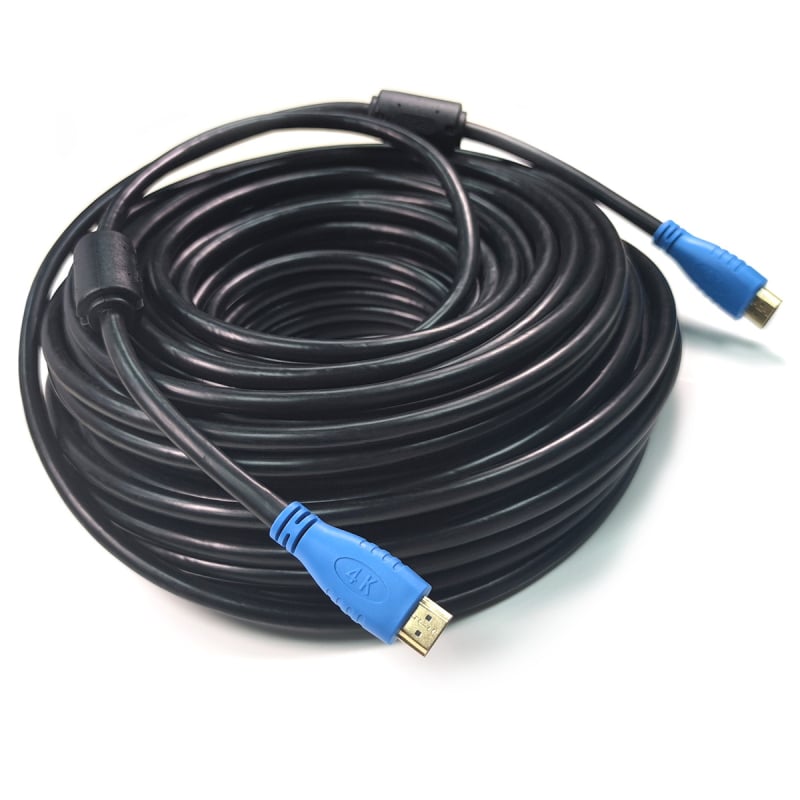 Cablu HDMI 1.4, 4K compatibil, OD 7.0 cu inele magnetice duble autentice, conductor din oțel acoperit cu cupru, mufe placate cu aur