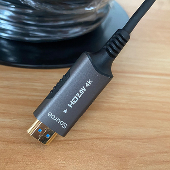 Optički HDMI kabel s vlaknom, dužine 30 m, zlatni konektori, HDMI adapter