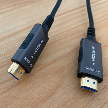 Optički HDMI kabel s vlaknom, dužine 30 m, zlatni konektori, HDMI adapter