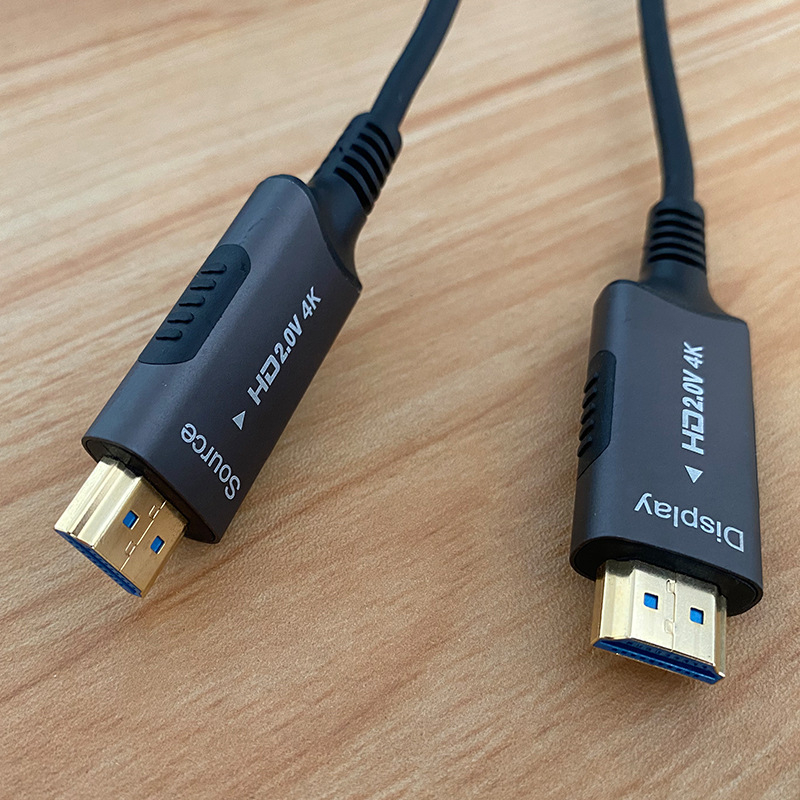 Optički HDMI kabel s vlaknom, dužine 30 m, zlatni konektori, HDMI adapter