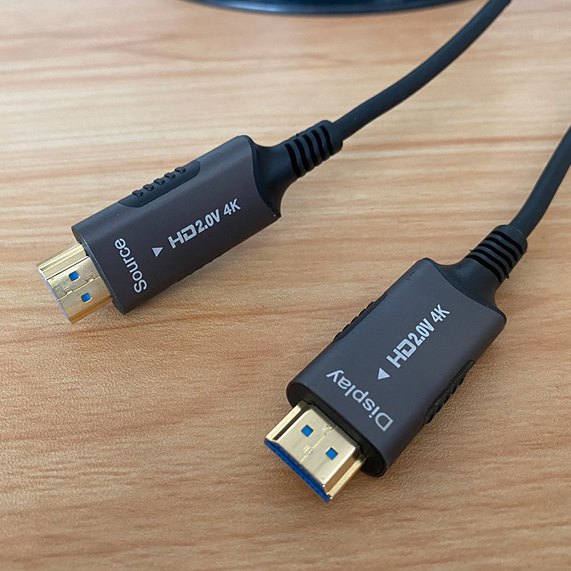 Optički HDMI kabel s vlaknom, dužine 30 m, zlatni konektori, HDMI adapter
