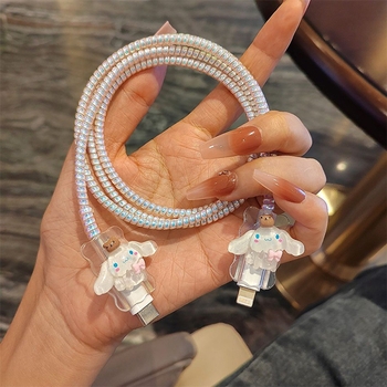Zaštitno kućište za navijanje kabla Apple punjača – cartoon stil, TPU materijal