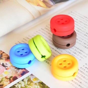 Rulător de cabluri pentru căști, PVC flexibil, stil desen animat, pentru cabluri de căști și date, design rafinat și drăguț