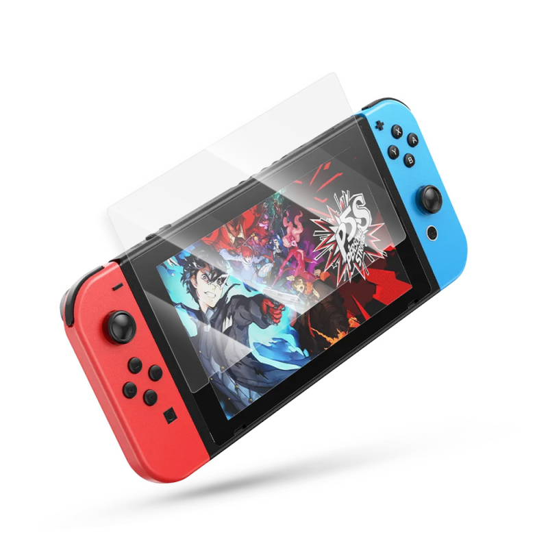 Edzett üveg képernyővédő Nintendo Switch OLED/Lite – teljes képernyőfedettség, HD élesség, ujjlenyomat-mentes, ütésálló