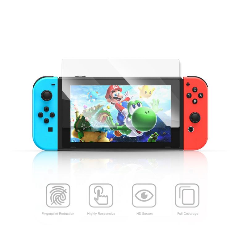 Edzett üveg képernyővédő Nintendo Switch OLED/Lite – teljes képernyőfedettség, HD élesség, ujjlenyomat-mentes, ütésálló